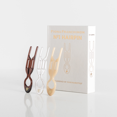 Fiona Franchimon - No. 1 Hairpin London Collection - Transparent, Soft Beige and Brown (3 per box)