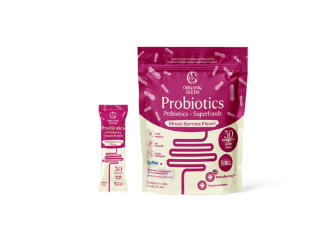 Organic Seeds - Probiotics Prebiotics + Superfoods Mixed Berries Flavor 15x2.5 g.