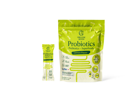 Organic Seeds - Probiotics Prebiotics + Superfoods Lemon Flavor 15x2.5 g.