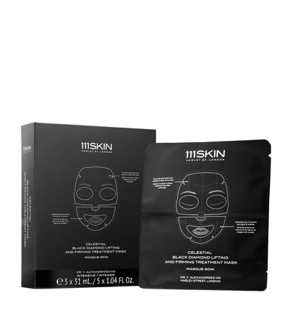 111 Skin - Celestial Black Diamond Lifting And Firming Treatment Mask  (Face) 5x31ml.